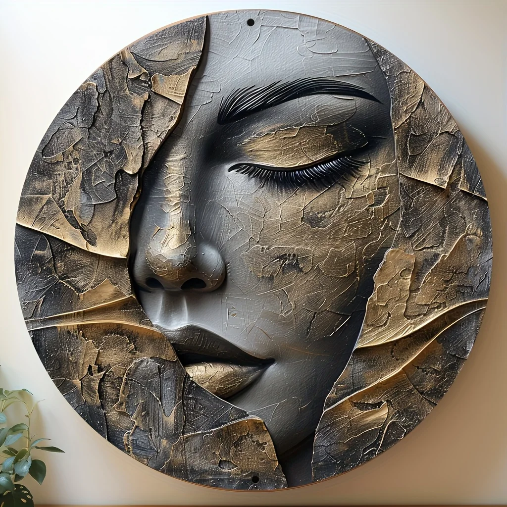 Aluminum Wall Art - Waterproof & Sun-Resistant, Easy-Hang Decor for Living Room, Hallway, and Entryway - Elegant 3D Metal Sculpt