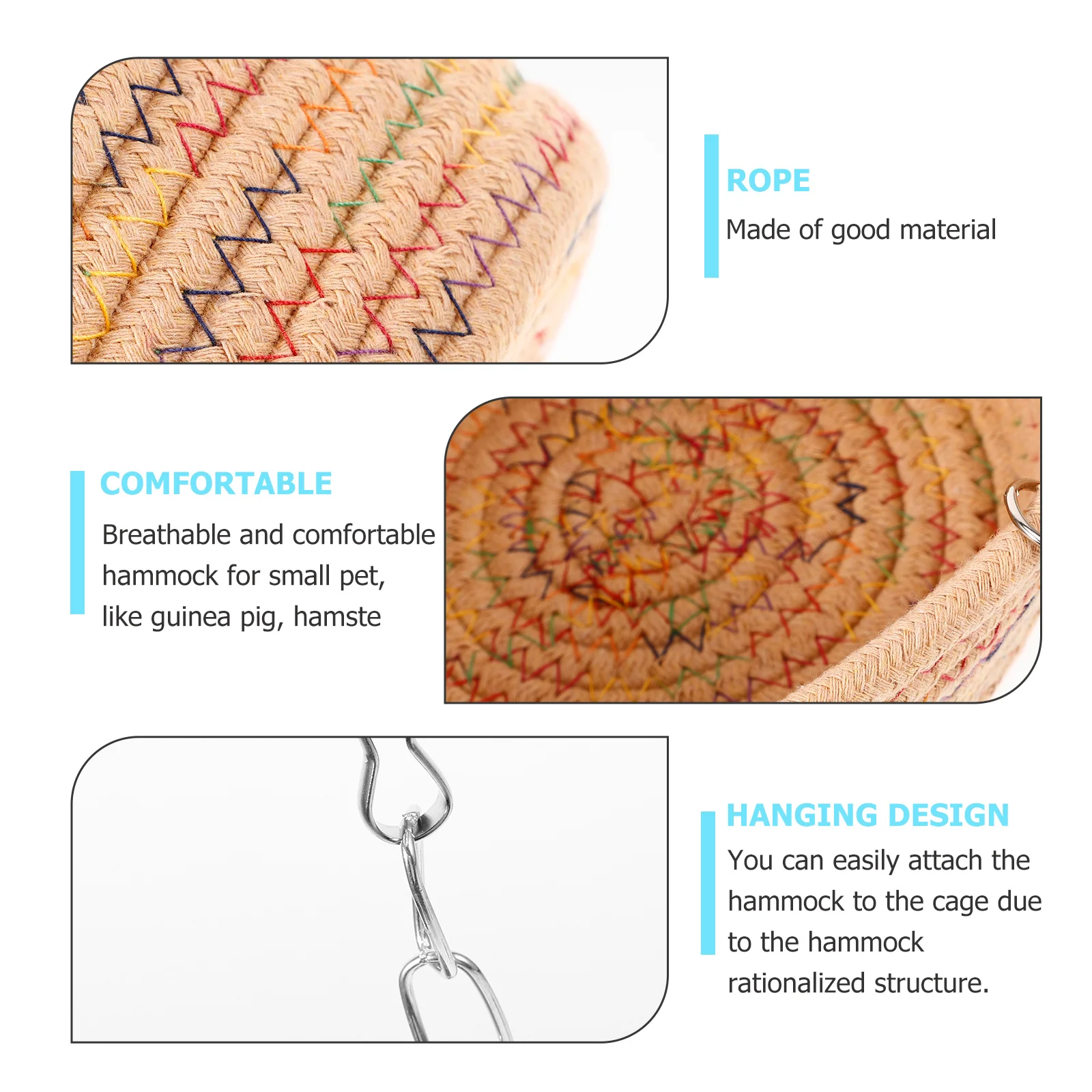 

Hamster Hideout Small Animal Hammock Soft Durable Cage Hanging Bed Guinea Pig Hideout Sugar Glider Swing Accessory