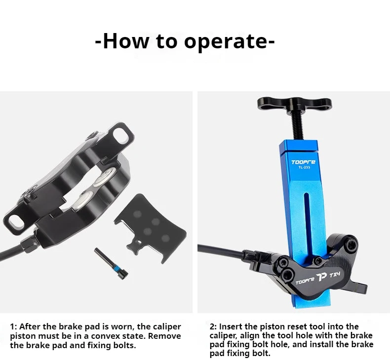 TOOPRE Mountainbike Öl Scheibe Kolben Reset Werkzeug Rennrad Bremssattel Hydraulische Klemme Reset – Detail 10