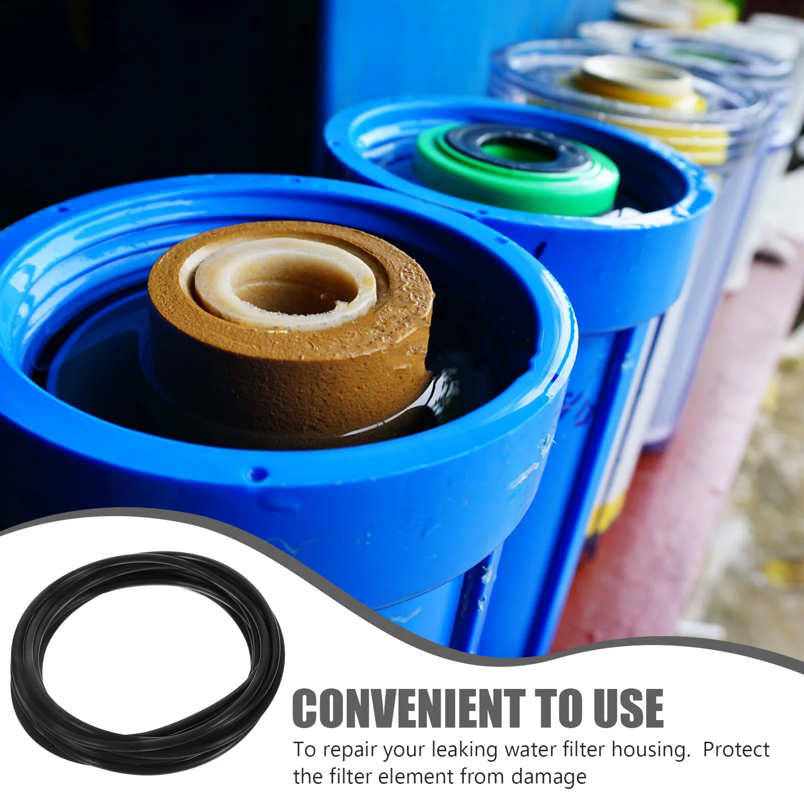 

10Pcs Filter Accessory Sealing Ring Set Silicone Housing Gasket for Water Purifier Repair Leak-Proof Protection High-Quality