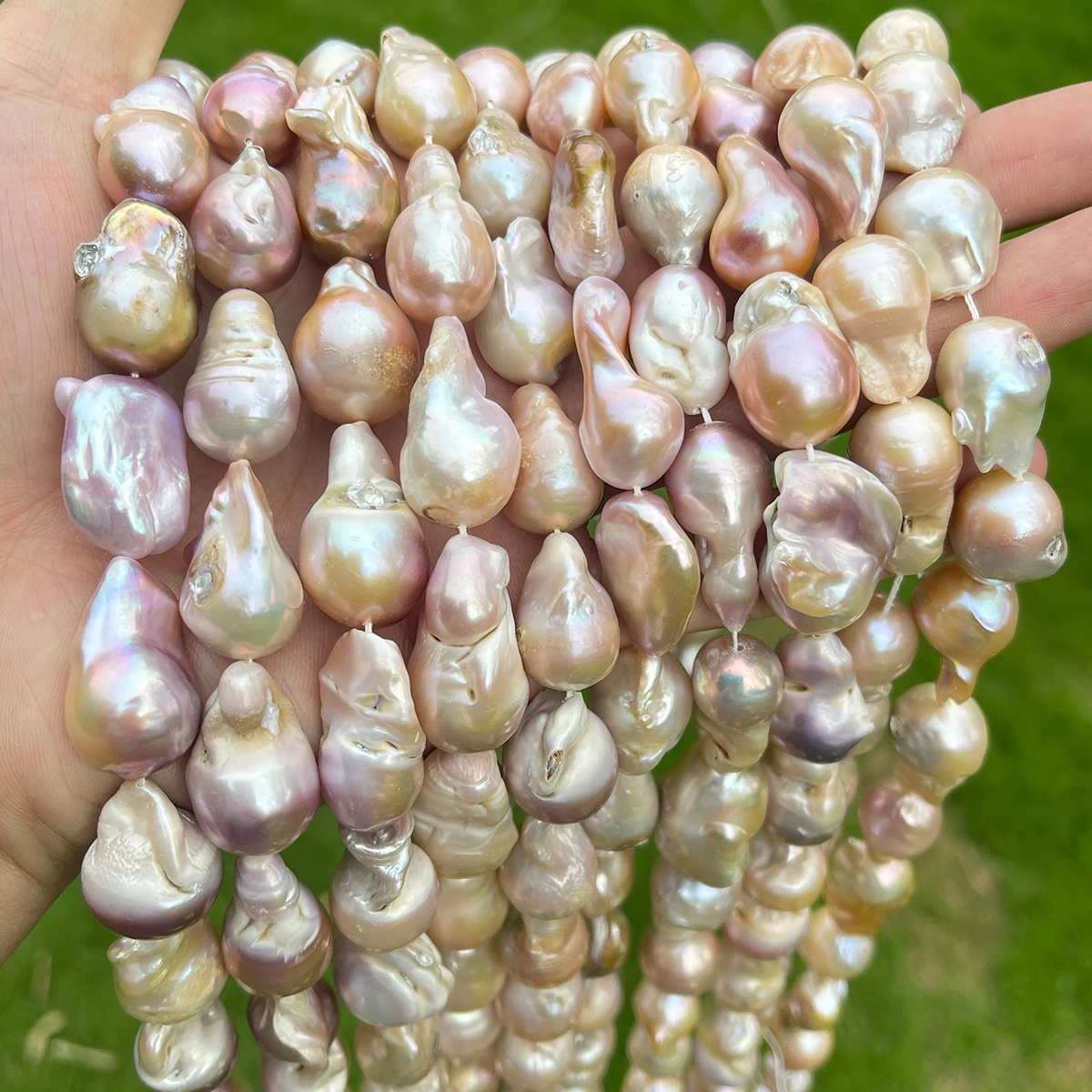 15-20mm Natural Baroque Pearl Loose Beads Irregular Water Drop Shape Freshwater Spacers for DIY Jewelry Making