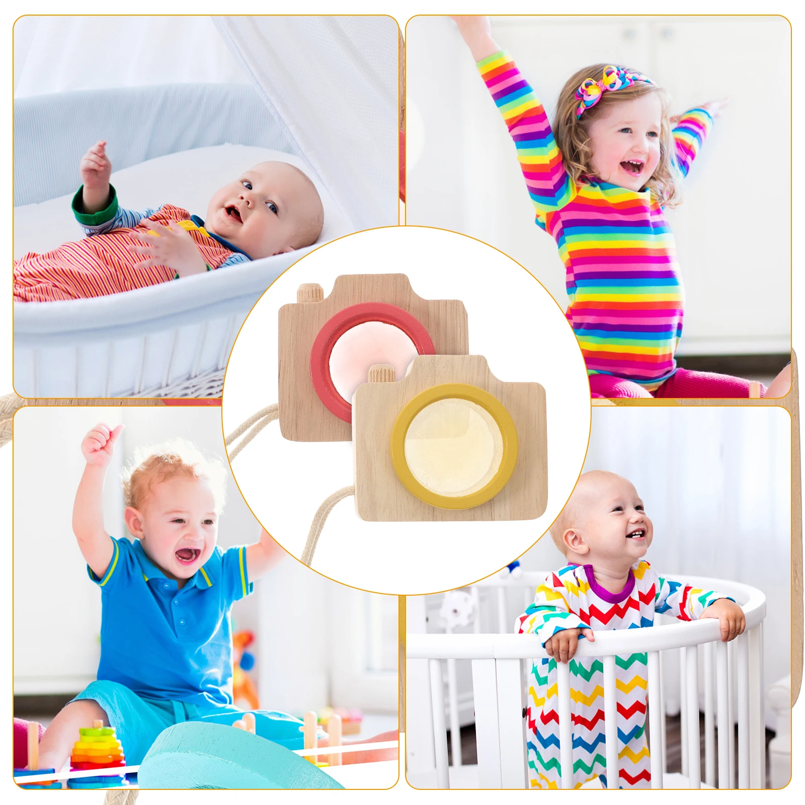 2Pcs Kaleidoscope Creative Educational Playthings Funny Decorative Party Favors for Kids Colorful Imagination Stimulate