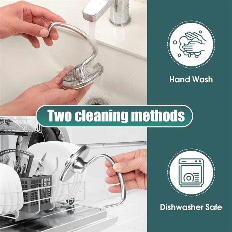 Accessorio per miscelatori Frusta per impastare con bordo flessibile K45WW Frusta a 6 fili per parti del mixer con supporto inclinabile Kitchenaid da 4,5-5 litri-CLIM