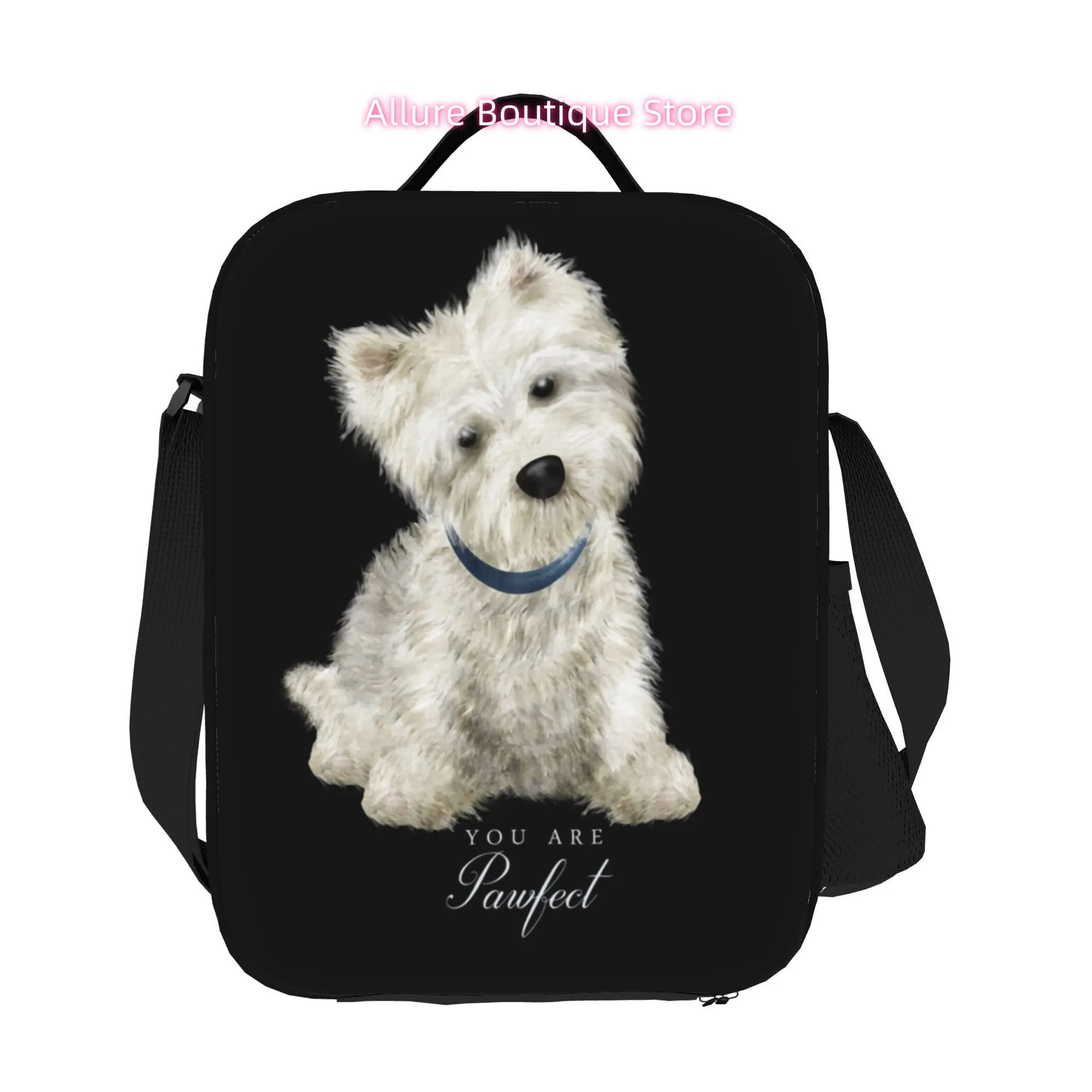Pawfect Lovely Westie Versatile Tote Bag for Office Work Travel Shopping Everyday Carry Non Food Contact, Non-Food Contact