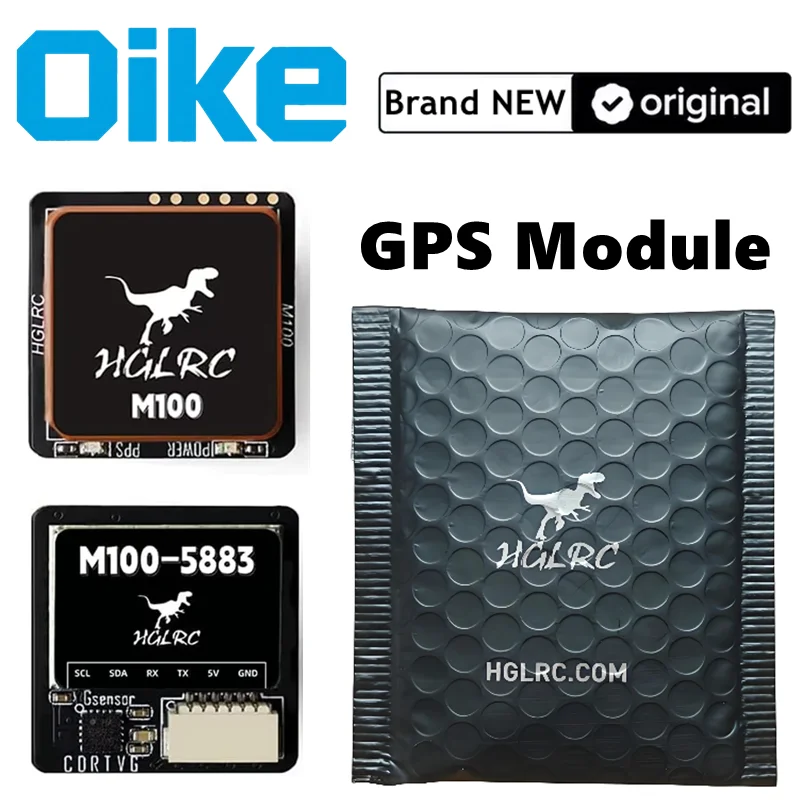 Oike GPS Module with Compass HGLRC M100-5883, 10th Chip Fast Satellite Positioning, for Multicopter FPV Racing Drone UAV