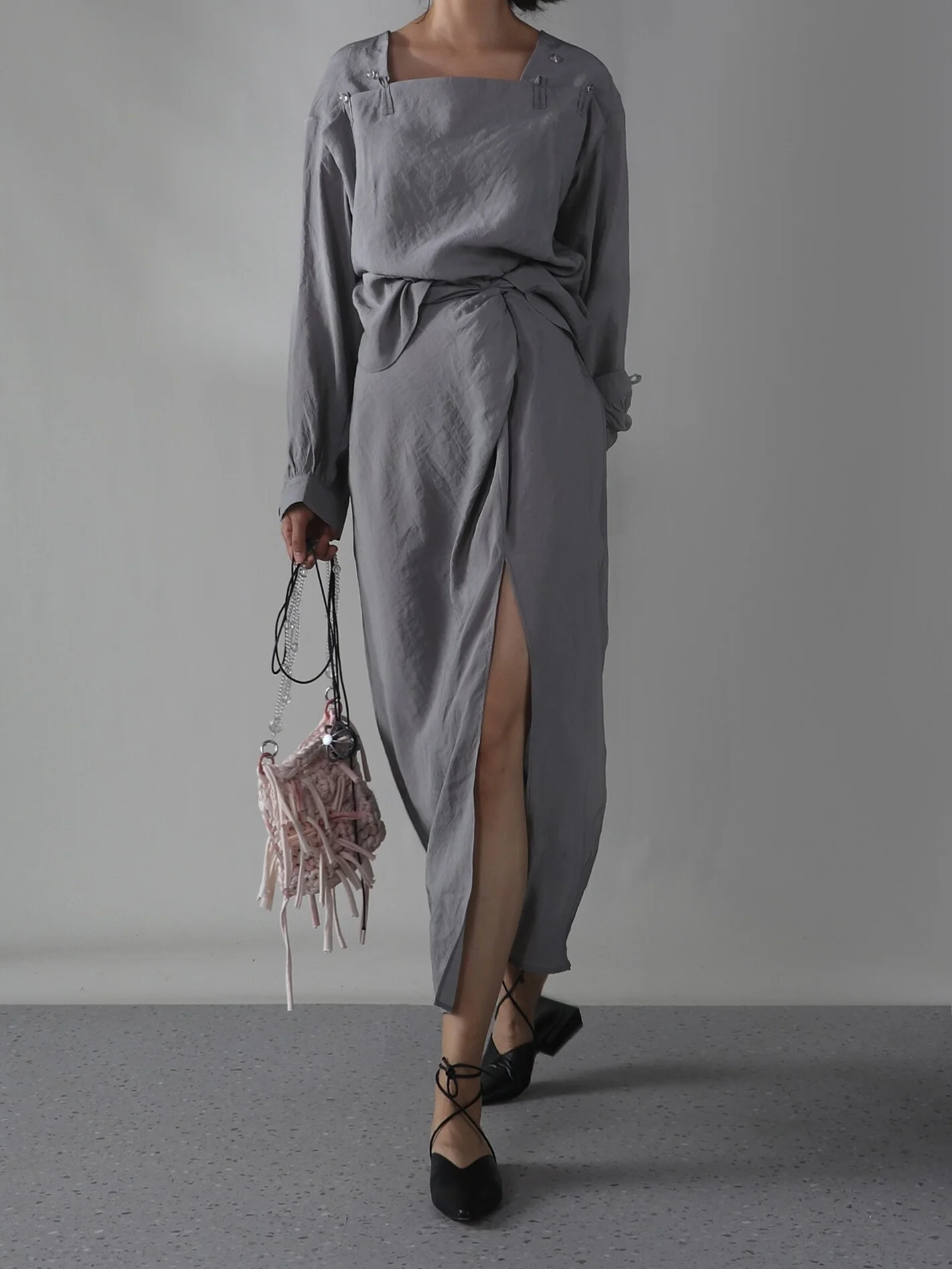 

Новый китайский комплект Sle e Paper Feel irt, свободный повседневный топ для поездок на работу, весенне-осенний женский топ Faion Premium Quali