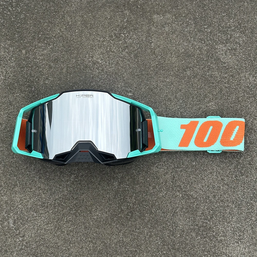Hochwertige Motocross-Brille für Herren, Winddicht, Sandschutz, HD-Gläser, UV400-Schutz, Motorrad- und Radsportbrille für Rennen