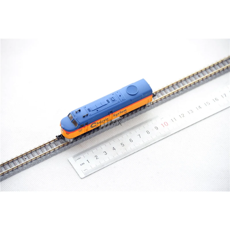 Diecast N Scale 1/160 Train Model Blue&Yellow Matching Color Adult Limit Collection Static Display Decoration Boy Toy Gift