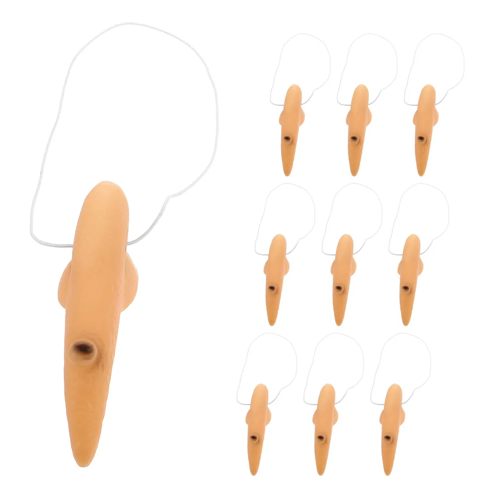 

10Pcs Witch Nose Set Realistic Hook Prosthetic for Halloween Costume Cosplay Party Carnival Reusable Latex-Free Dress Up Prop