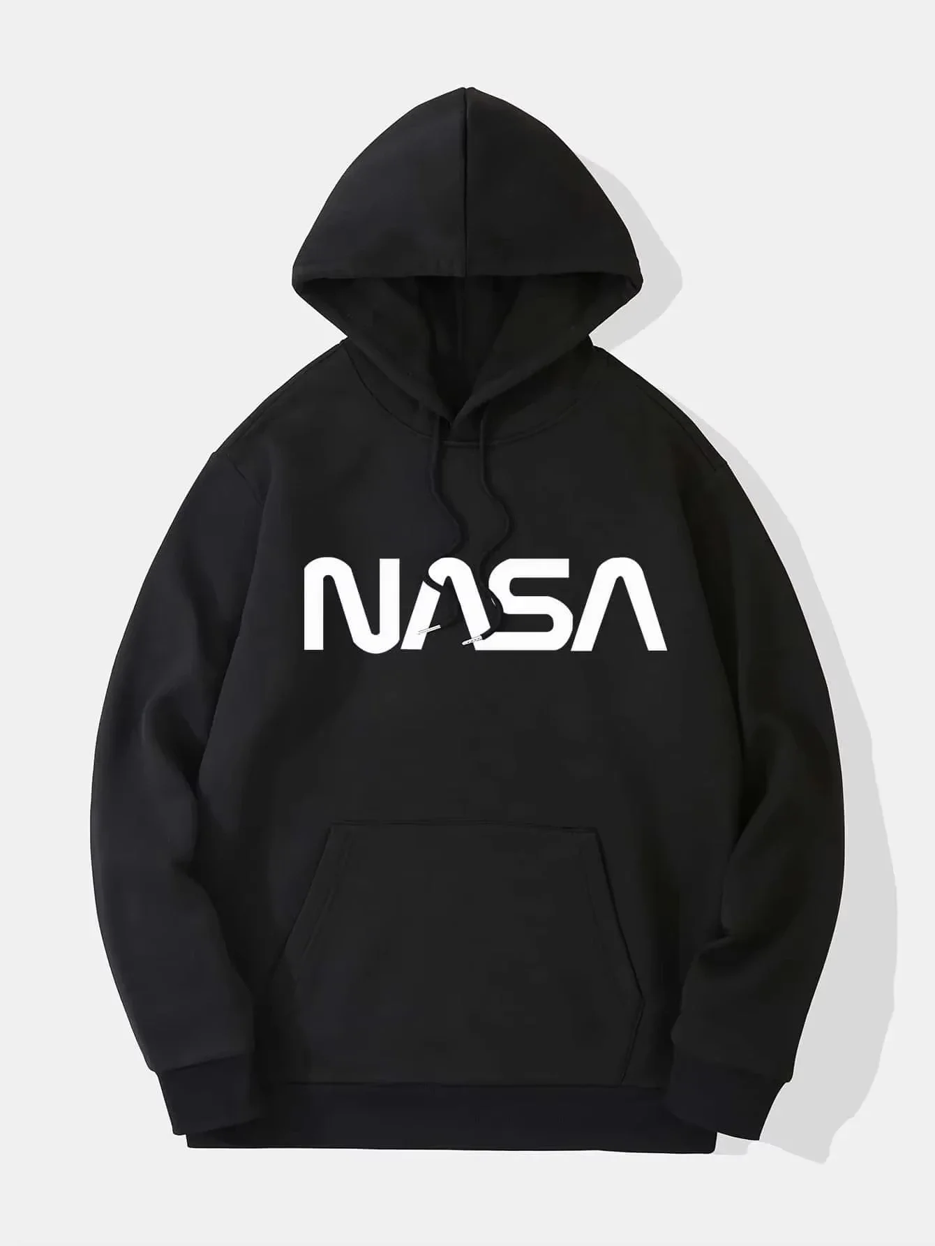 2026 High - Quality Pure Hoodie Embellished with NASA Logo A Must - Have for Supporters of Space Missions and Lovers of Street