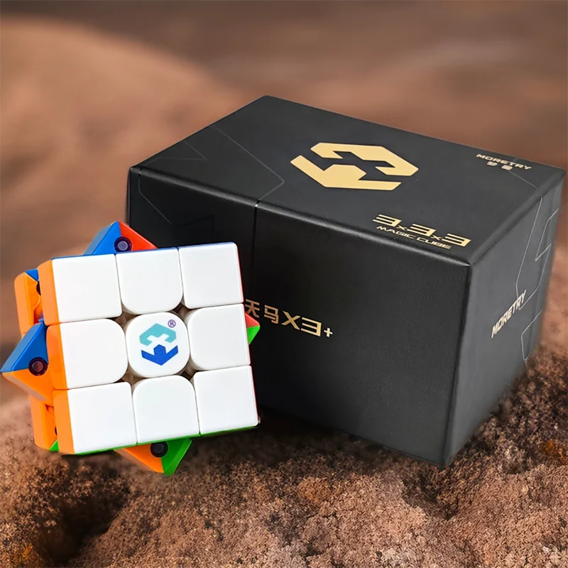MoreTrycube X3 Triple Magnetic Stickerless Professional Speed Cube 360° °   Glatte Rotation, leiser Spielzeugwürfel mit 3 x 3 Geschwindigkeiten