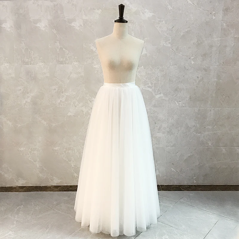 Tulle Wedding Detachable Skirt Boho Removable Train for Dresses Bridal Overskirt