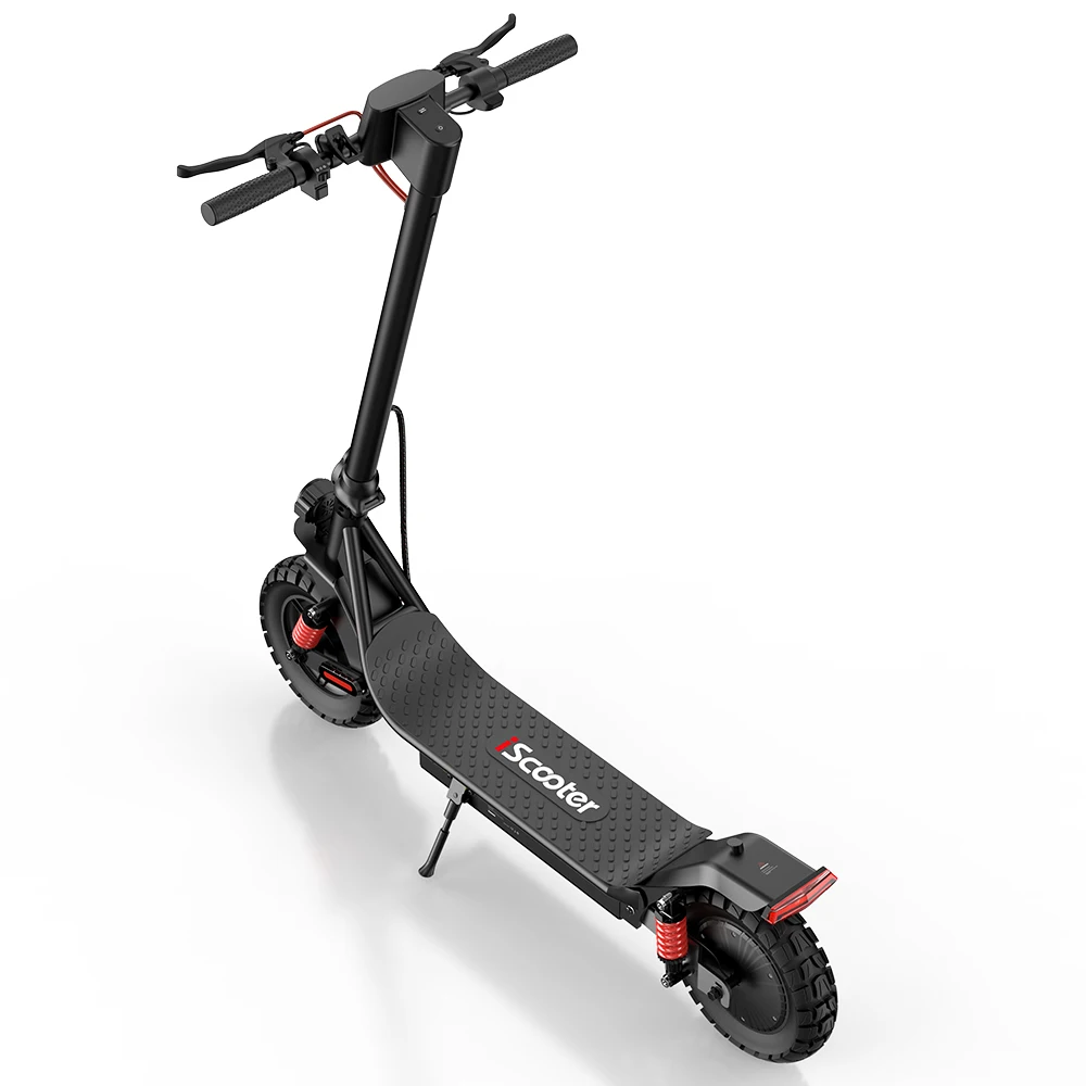 Monopattino elettrico IScooter I10 Pro, pneumatici da 10 pollici, potenza di 800 W, batteria da 48 V e 15 Ah, pieghevole, autonomia di 60 chilometri.