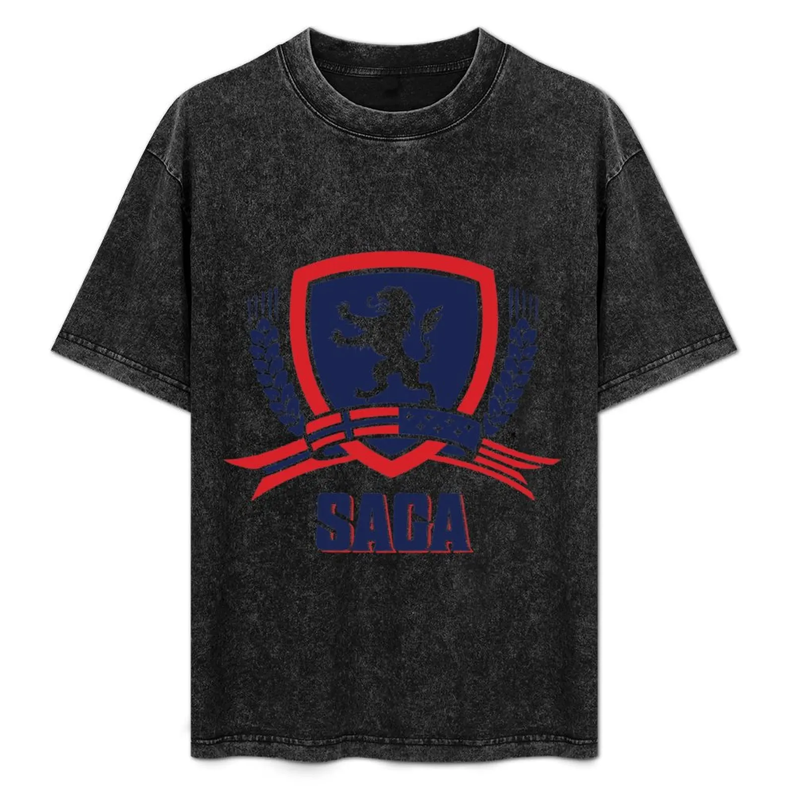

SAGA Official Merchandise T-Shirt No Iron Casual Short Sleeve Top