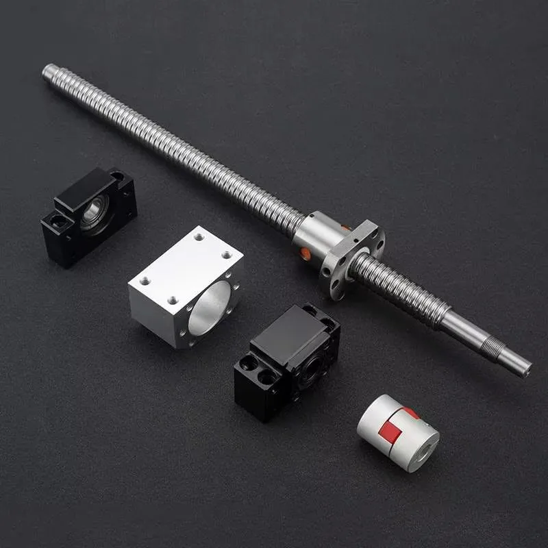 SFU1204 Set Rolled Ball Screw SFU1204 C5 With End Machined +Ballnut + Nut Housing+BK/BF10 End Support + Coupler RM1204 Ballscrew