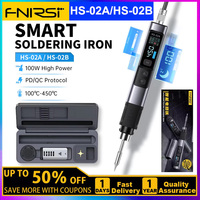 FNIRSI HS-02 Protable Heat Toolbox Kit 100W Power Adjustable Temperature Quick Heating Repair Equipment 100-450℃ for DIY Repair