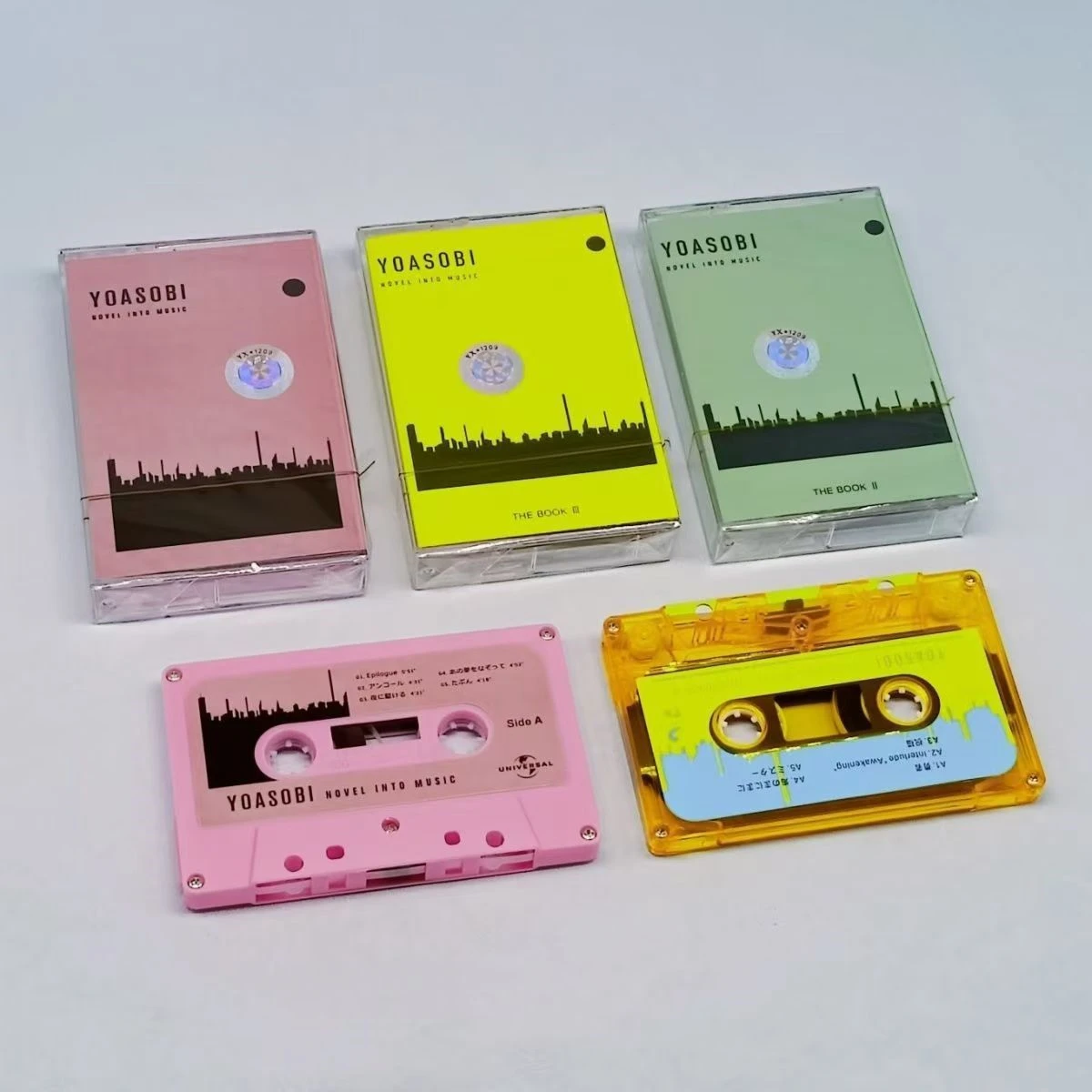 Classic J-pop YOASOBI Ikura Music Tape THE BOOK Album 3pcs Cassettes Cosplay Recorder Walkman Car Soundtracks Box Party Music