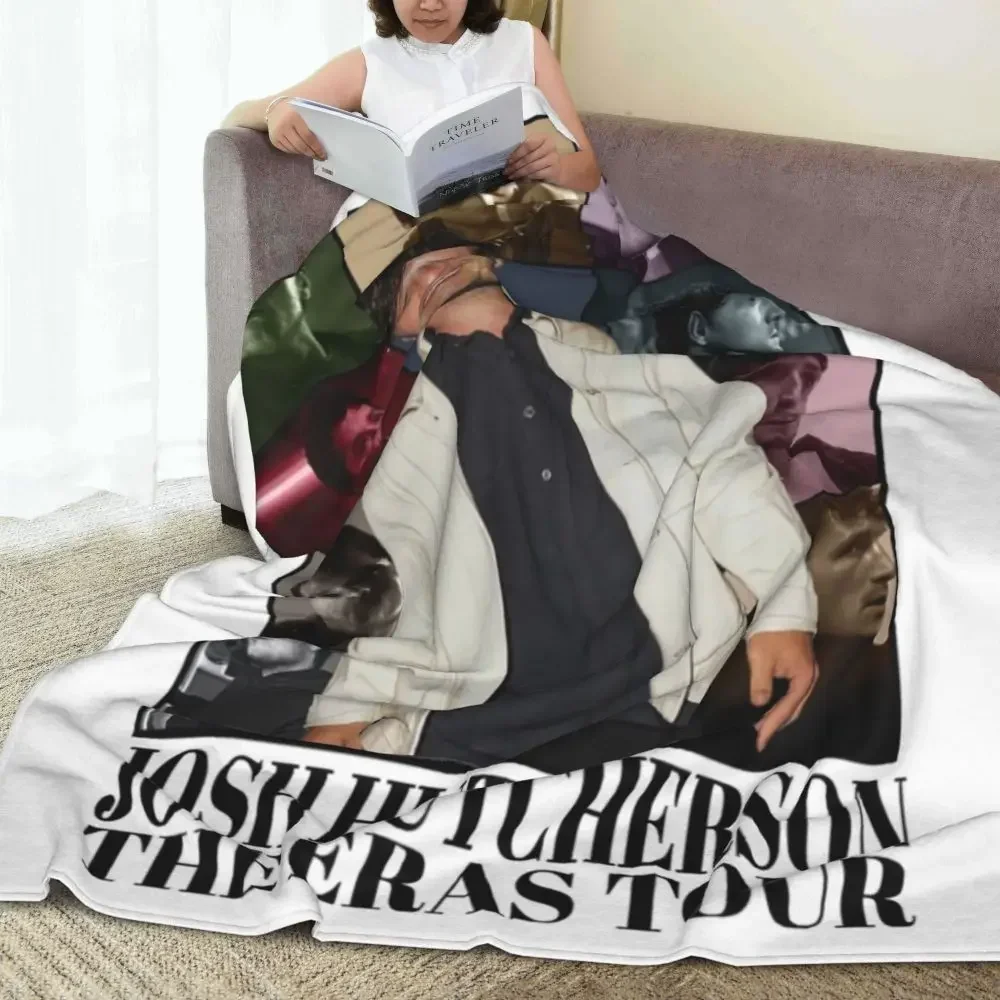 

J-Josh Hutchersons Super Soft Blankets Eras Tour Camping Throw Blanket Winter Graphic Custom Flannel Bedspread Sofa Bed Cover