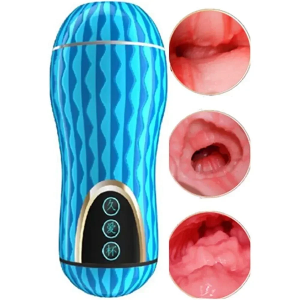 Brinquedo do sexo do silicone macio para homens, massagem da próstata, vagina real, Copa Masturbador, Brinquedos Sexy Adultos, Masturbador 5D