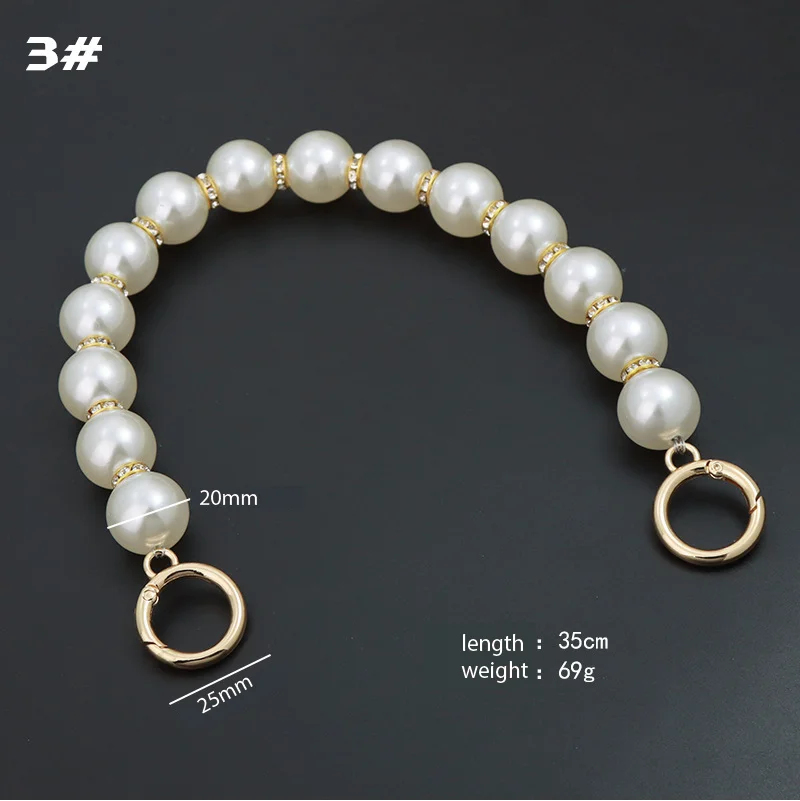 New Diy Pearl Bag Chain Accessories Portable Short Bag Chain Pearl Bag With Hand Bag Replacement Accessories Metal Chain