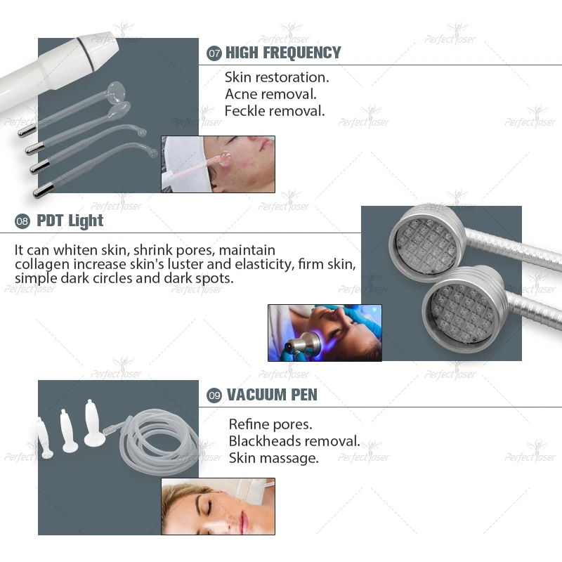 Perfectlaser 14in1 Oxcygen Hydra Dermabrasion Machine Diamond Deep Clean Blackhead Removal Water Facial Skin Care Device Salon