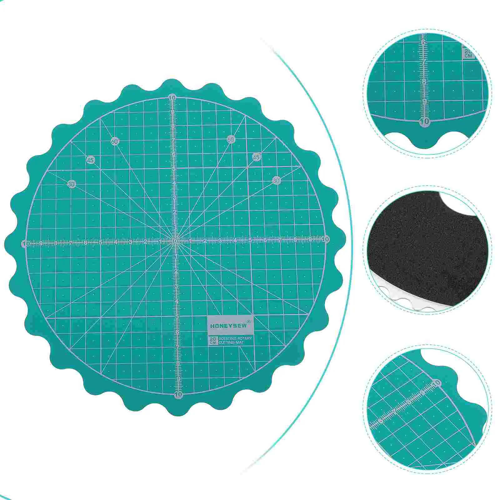 

1PC Fabric Rotating Mat Self-Healing Round Rotating Rotary Turntable Cutting Mat Rotating Pad Rotating Board