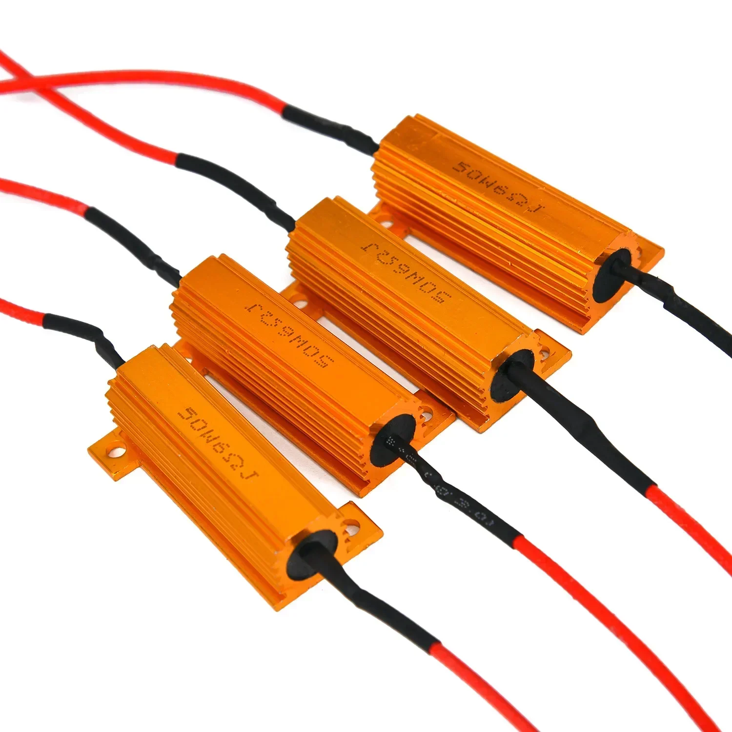 10Pcs 50W 6 Ohm Load Resistor Fix LED Bulb Fast Hyper Flash Brake Light  Turn Signal Blink LED Error Wiring Resistance