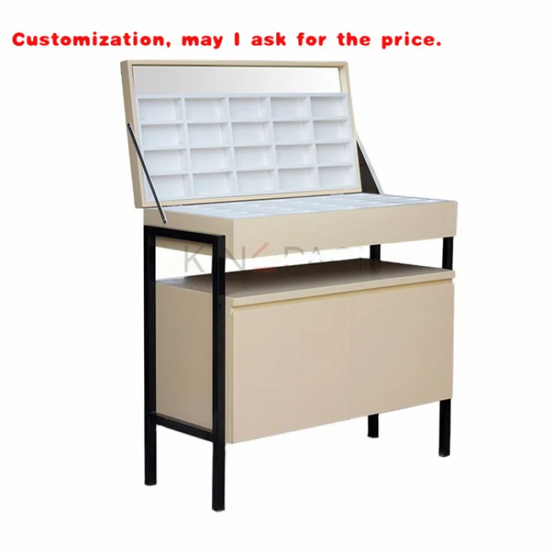 custom.High End Fireproof Wooden Sunglass Display Cabinet Stand Custom Glasses Eyeglass Decoration