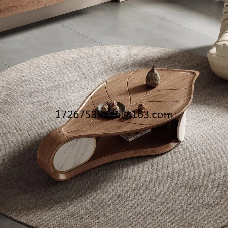 

Italian light luxury coffee table living room home light luxury high-end designer creative special-shaped tea table