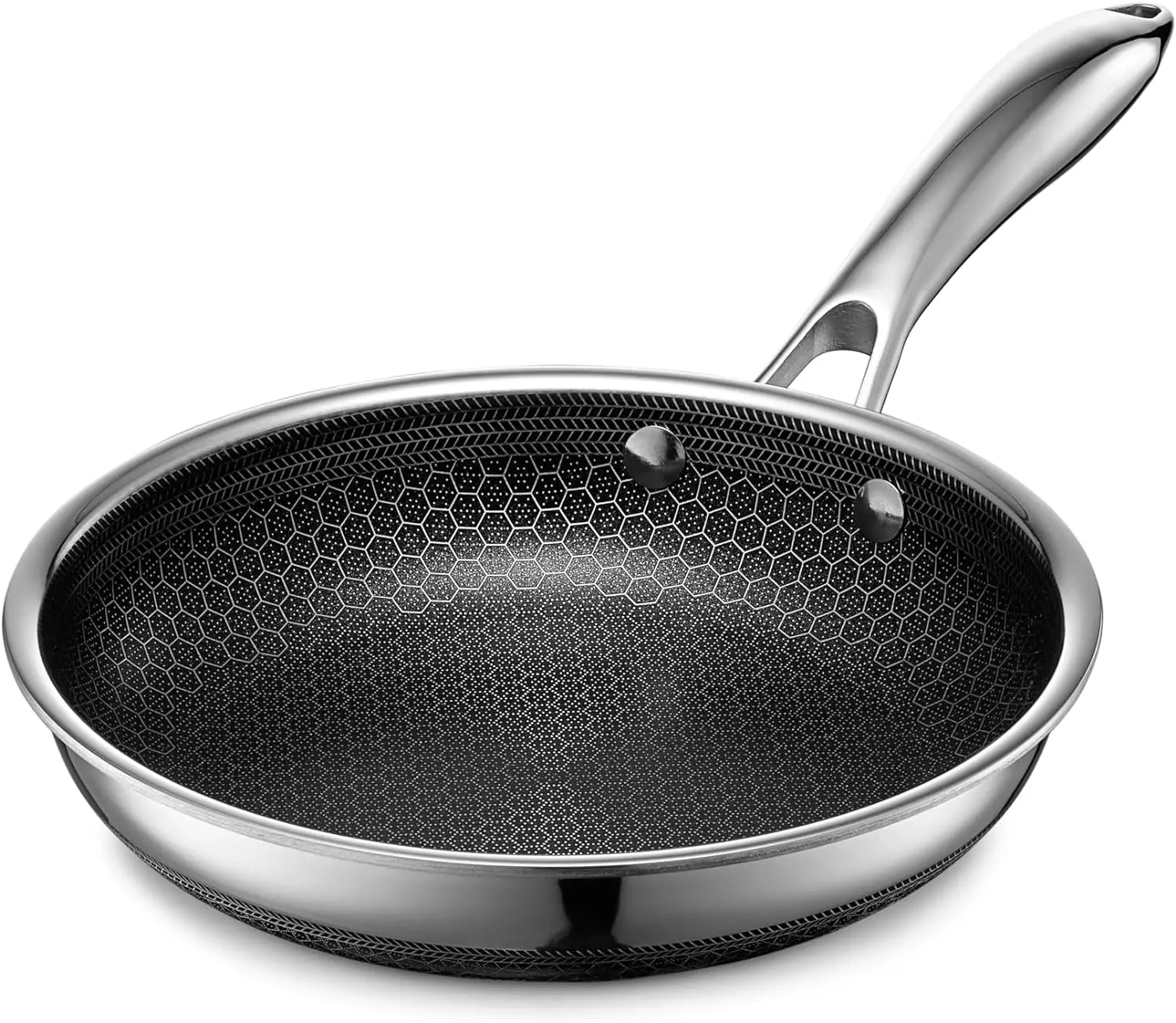 

Hybrid Nonstick Frying Pan, 8-Inch, Stay-Cook Handle, Dishwasher and Oven Safe, Induction-Ready, Compatible with All Cooktops