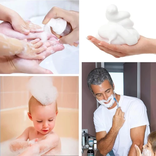 Imagen 2 del producto 12 unids/lote 2oz/60ml botella con bomba de espuma de viaje botellas de champú para pestañas botellas de espuma para desinfectante de manos líquido