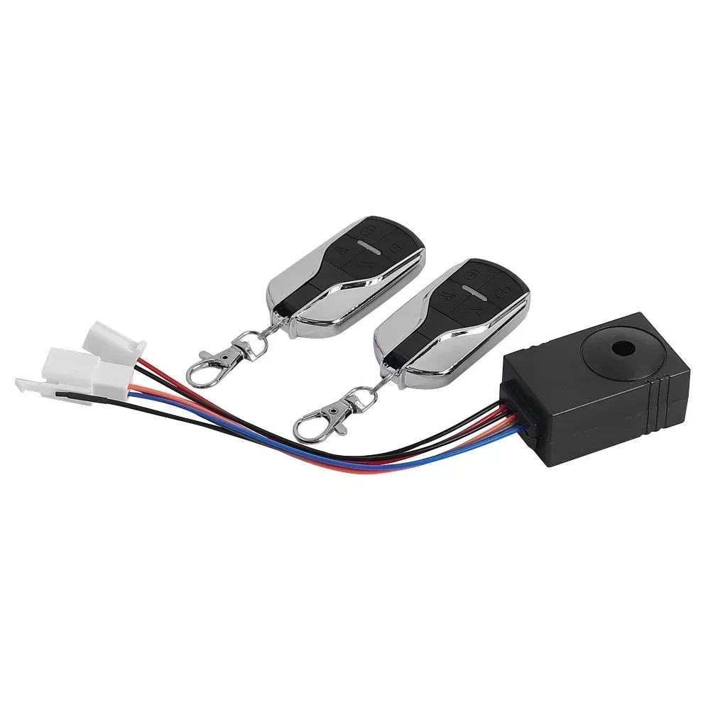 Sistema de alarma antirrobo de 36-72V, dispositivo de alarma de seguridad inteligente, Control remoto inalámbrico para patinete eléctrico, accesorios para bicicleta