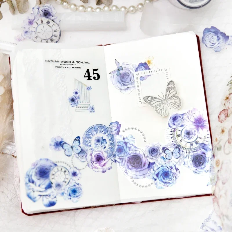 1Roll 3M PET Tape Blossom Adhesives Literary Artistic Decoration Materials Cycle Paste Handbook Tapes Scrapbook Cut 50MM*3M