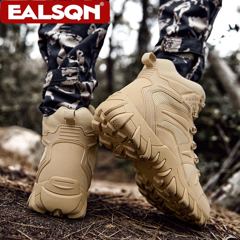 新しい戦術トレーニングブーツ男性用アウトドアハイキングノンス - Outdoor Hunting News のレビューと価格