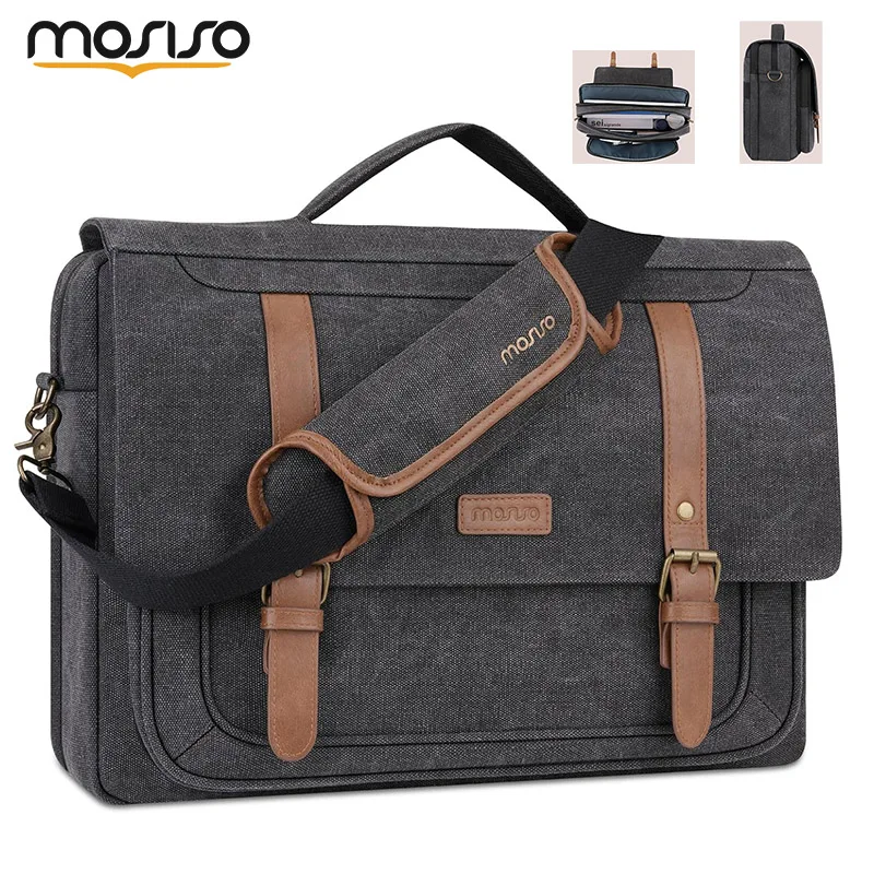 15 15.6 16 inch Laptop Shoulder Bag for Air Pro Work Travel Business Crossbody Satchel Briefcase Computer Handbag Messenger Bag