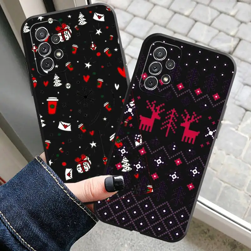 Merry Christmas Phone Case For Samsung S20 Fe Lite S21 S30 Ultra S21Fe S10 S9 E Plus Macia Soft Silicone Cover