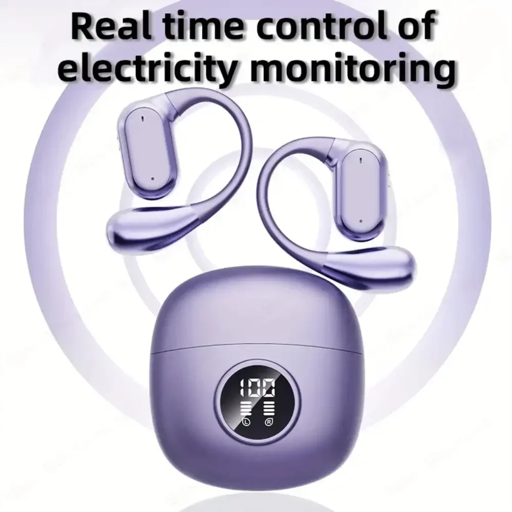 سماعات رأس رياضية أصلية بمشبك TWS، سماعة أذن مريحة وموسيقى جهير عميق معلقة تنطبق على الهواتف الذكية