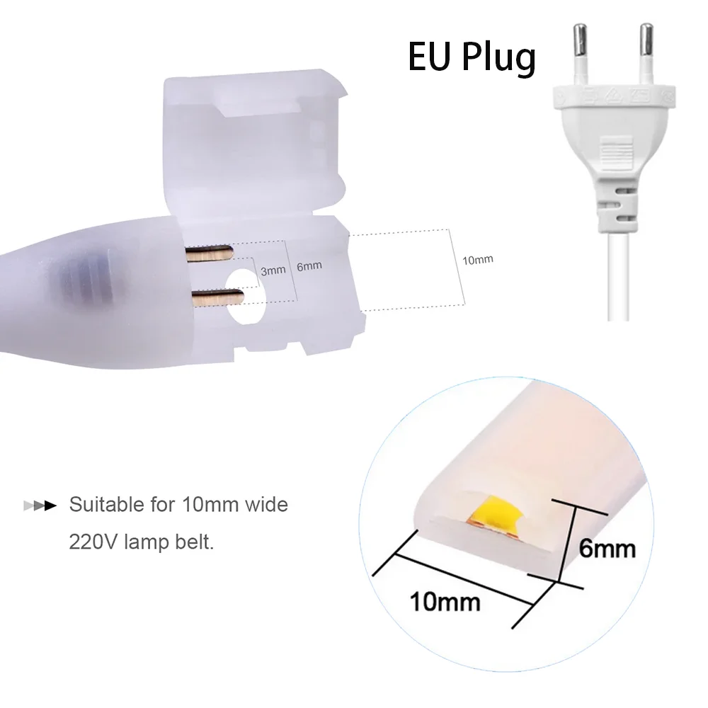 220 فولت 230 فولت زيجبي 3.0 تويا واي فاي LED تحكم COB 3528 لون واحد LED شريط مرن باهتة عكس الضوء ل أليكسا جوجل الاتحاد الأوروبي التوصيل #3