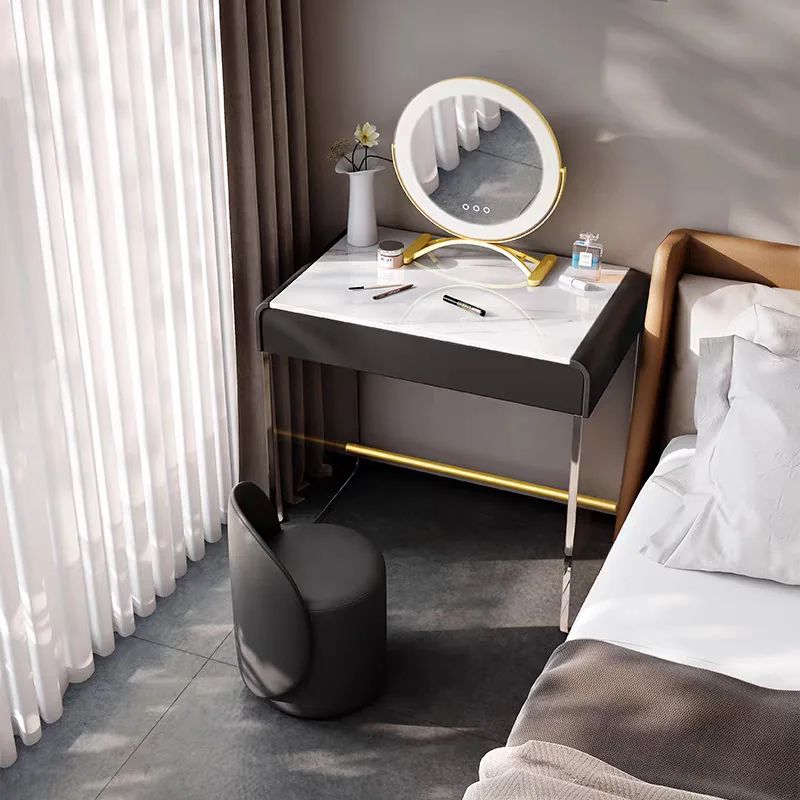 Cream wind dresser bedroom modern simple computer desk desk storage cabinet integrated