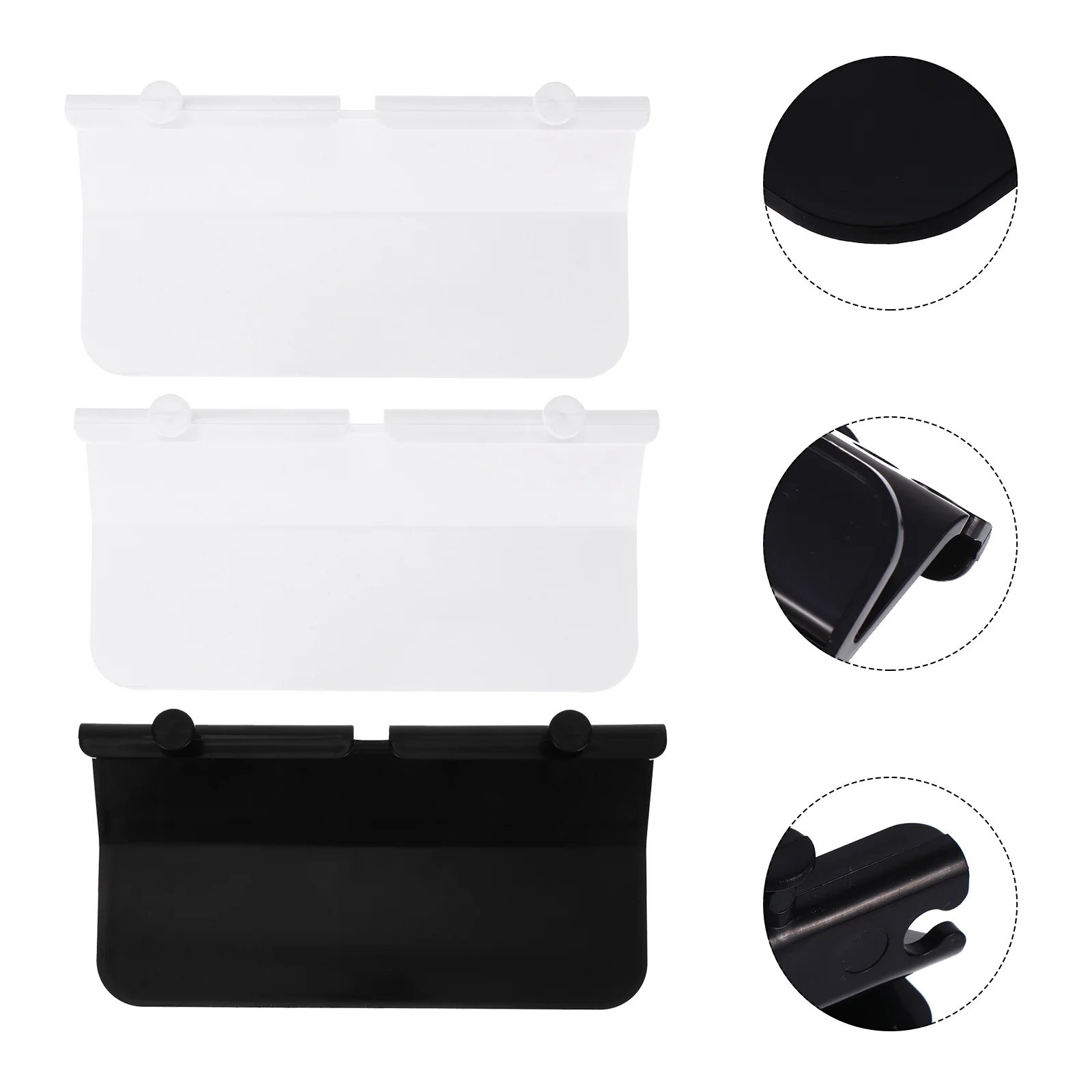 

3 Pcs Adhesive Wall Mount Tablet Stand Phone Holder White ABS Charging Bracket Storage Rack for Bedroom Kitchen