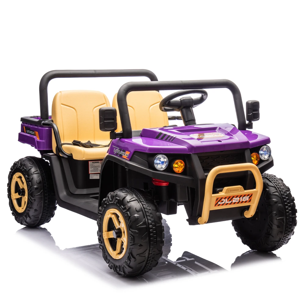 24V Kids Ride on UTV, Parent Remote Control, Two Seat, for Kids Ages 3-8. Kids Cars Electric in Ride on  Electric Car for Kids