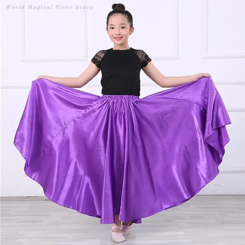 Kinder Performance Tanzkostüm Erwachsene Kinder Big Swing Ballett Bauchtanz Rock Gypsy Flamenco Tango Tänzerin Übungskleidung