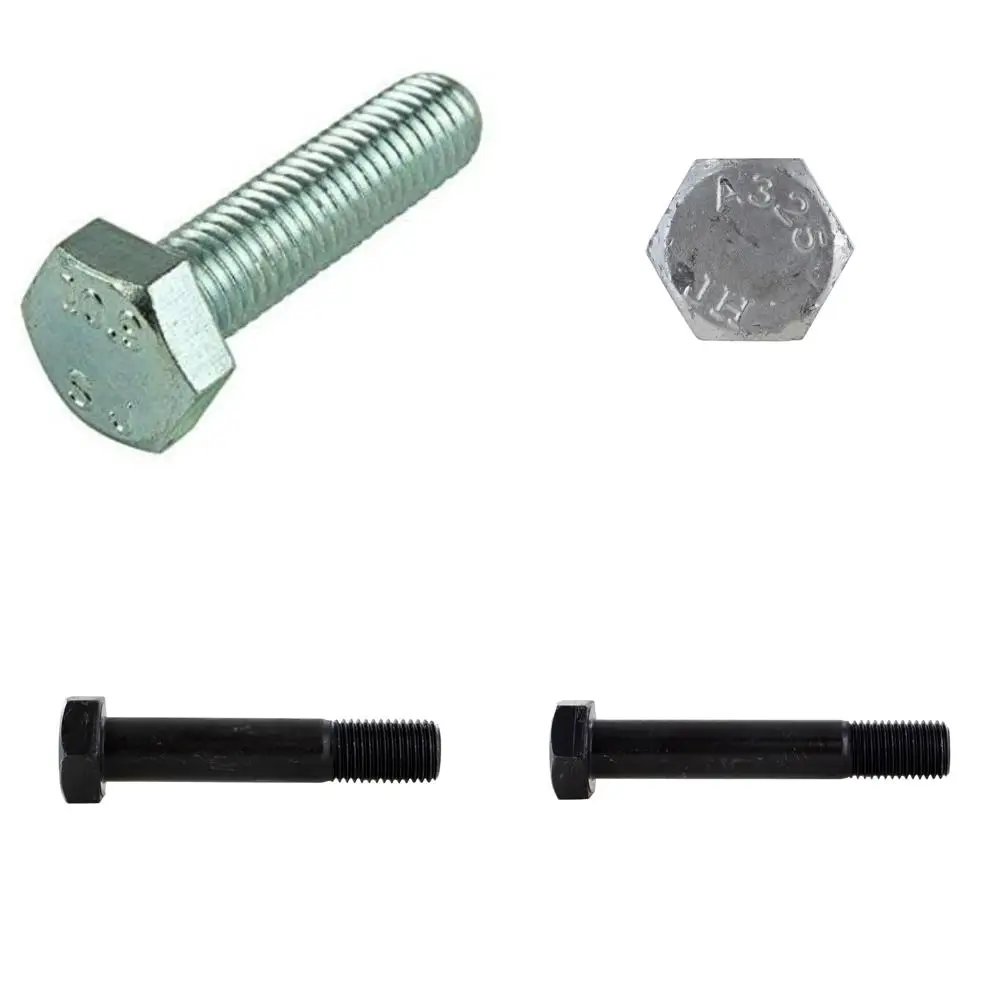 مسامير ذات غطاء سداسي ملولبة بالكامل بخيط خشن مطلي بالزنك فئة 8.8 M20-2.50 × 70 مم، 25 عبوة، متوافقة مع DIN 933 #1