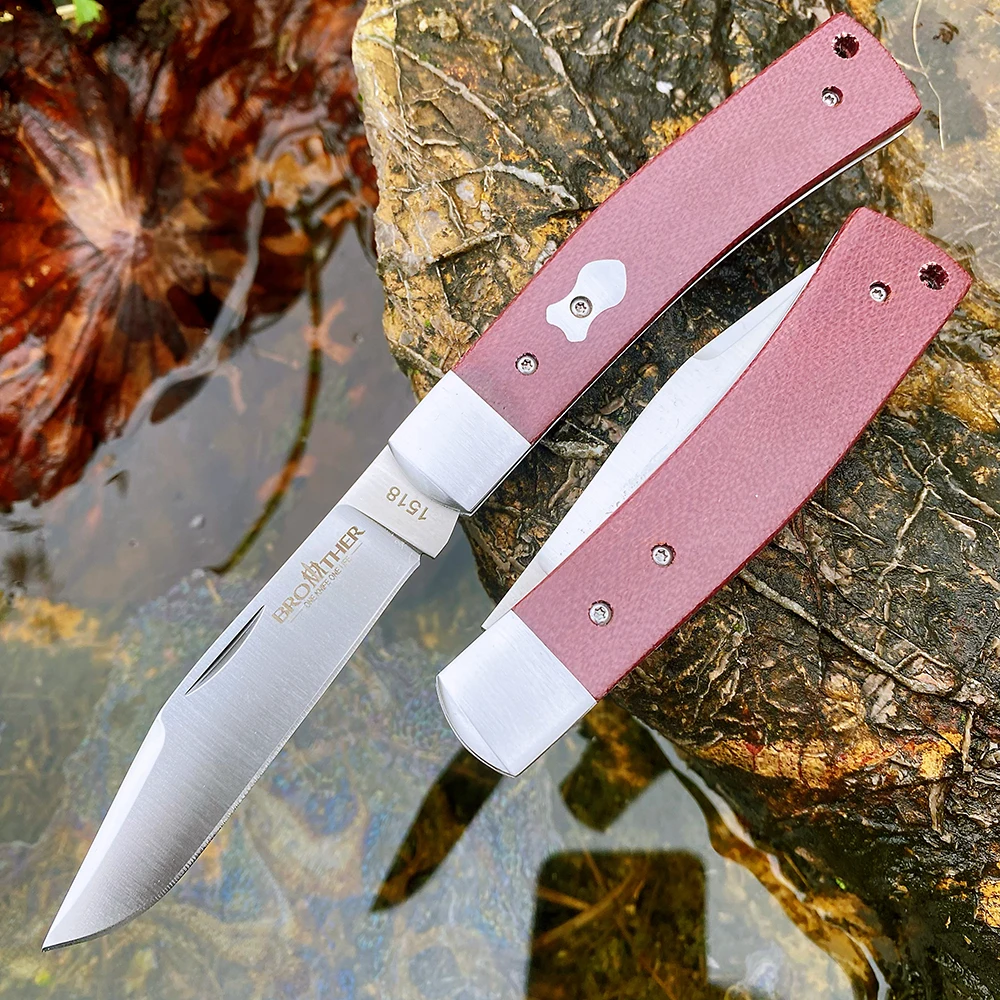 Brother Knife 1518 Folding VG10 Blade Pocket Knives Classic Traditional Hunting Fishing Camping Tactical Higquality