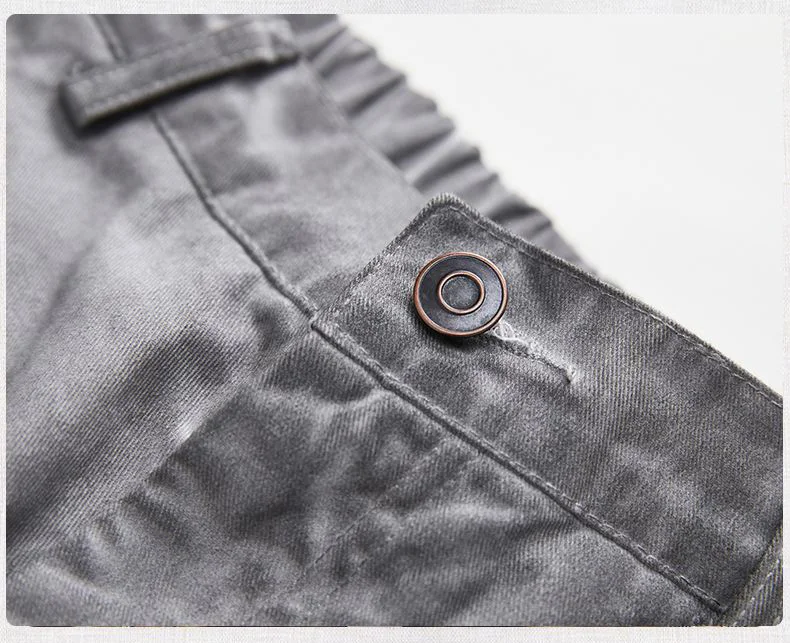 ผู้ชายฤดูร้อนStreetwearล้างผ้าฝ้ายVINTAGEสกปรกแฟชั่นหลวมสบายๆPLUSขนาดกางเกงขาสั้นCityboyสั้นกางเกง