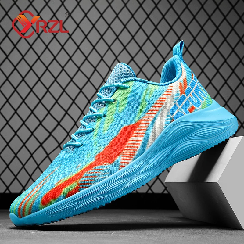 YRZL Casual Couples Shoes Spring Autumn Women's Mesh Sports Running Shoes Outdoor Breathable Lightweight Soft Sole Men Sneakers