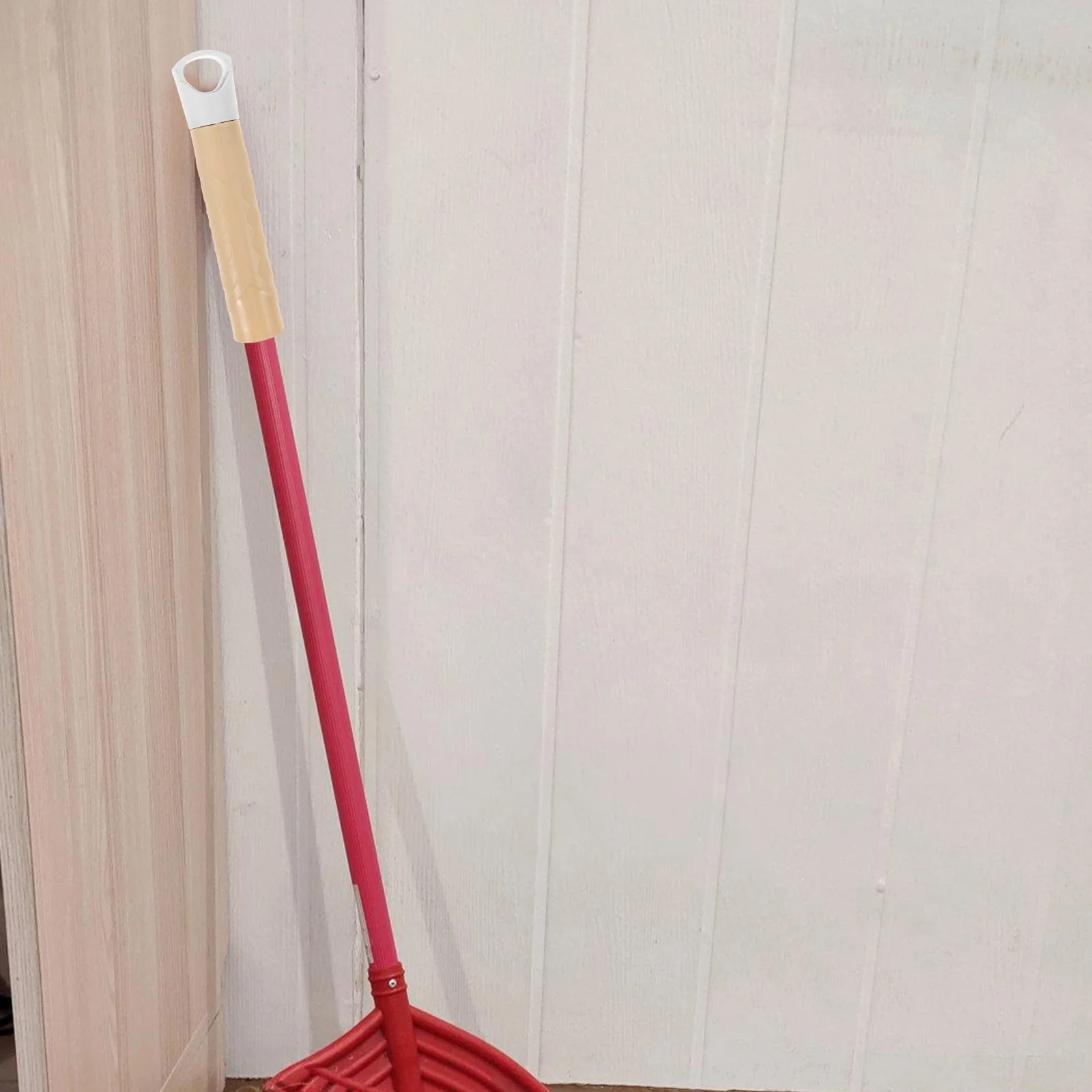 

2 pcs Broom Handle 22mm Beige Mop Grippers Plastic End Attachments Cap Universal Fit For Dustpans Closet Poles Home Supplies
