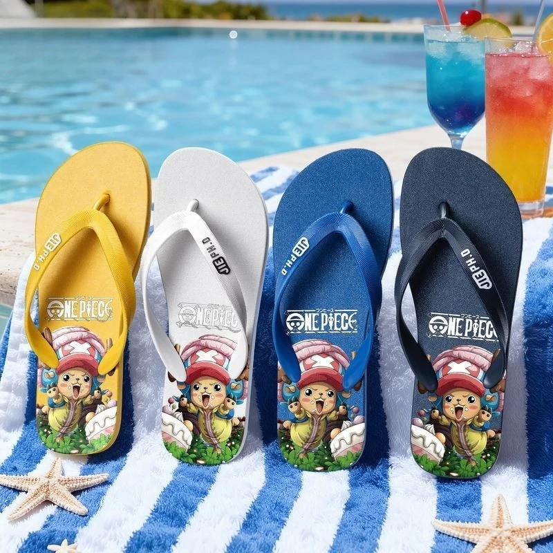 

popular anime one piece Luffy Zoro flip flop Men women summer Outdoor anti slip wear-resistant lovers Fashion student sandals