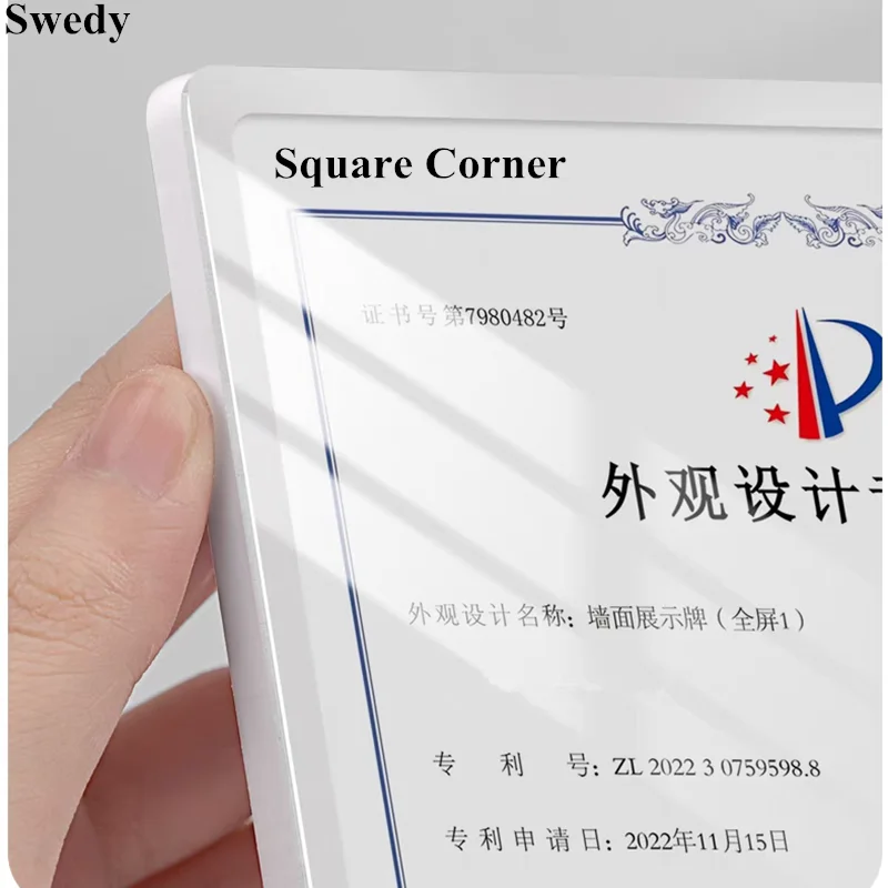 210 x21 0mm Home Decor Wedding Plastic Picture Photo Frame Wall Mounted Art Photo Block Menu Price Label Sign Holder Poster Frame