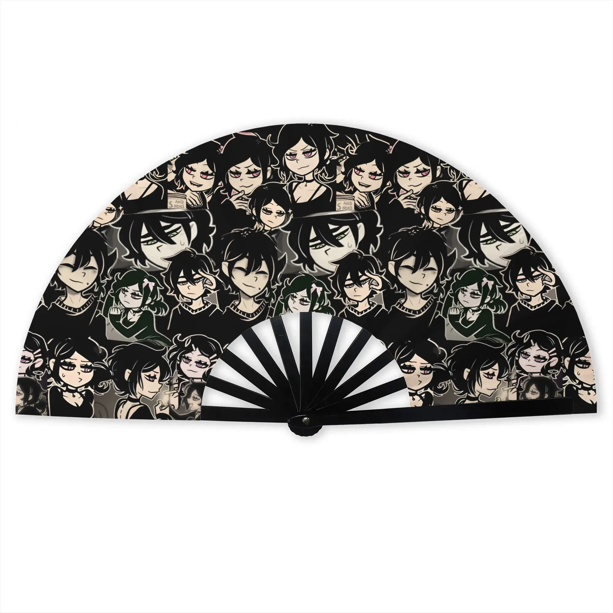 Customized Comic A-Andys L-Leyleys Movie Hot  Portable Pocket Fan Polyester Folding Fan Chinese Dance Handheld Cooling Fans